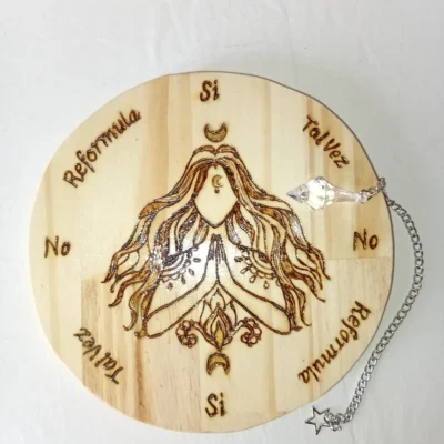 Tablero radiestésico de consulta Espacio Anam Cara