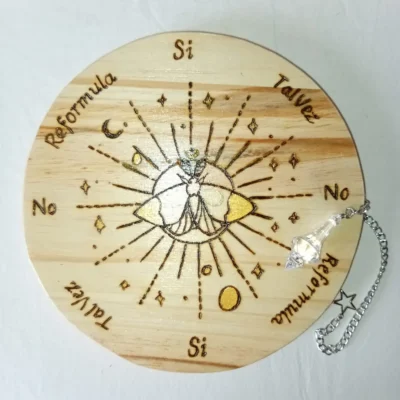 Tablero radiestésico de consulta Espacio Anam Cara